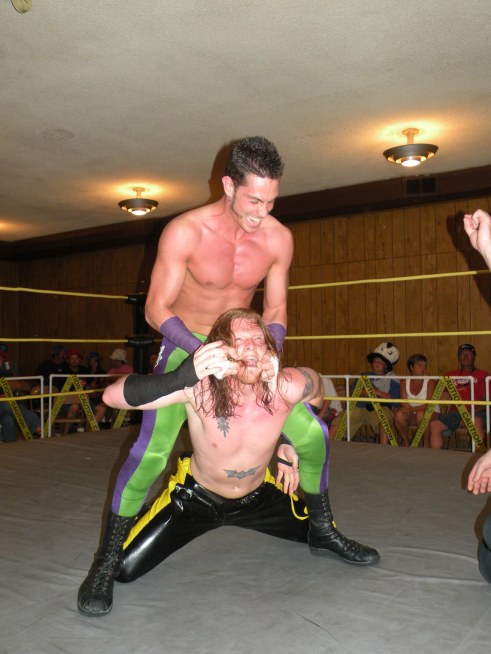 Slade is ruthless in his attack against the Champion. (Photo credit Brian “Flair” Kelley)