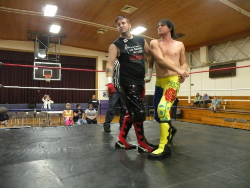 Christian Rose rocks Johnathan Napier in the middle of the ring.(Photo Credit Brian “Flair” Kelley)